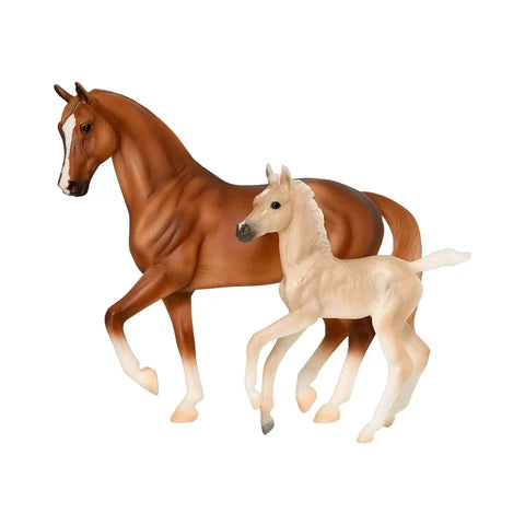 Breyer Freedom Series Power & Precision Warmblood Horse & Foal Set