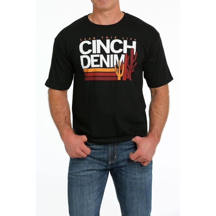 Men's Cinch Denim Co Tee Black