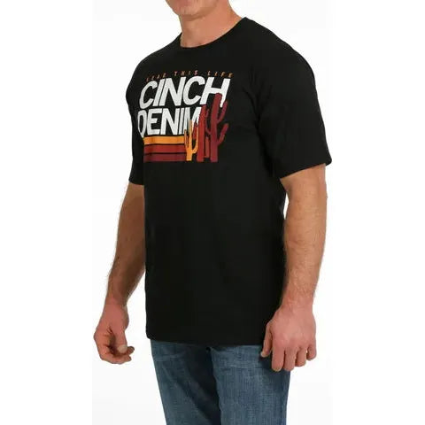 Men's Cinch Denim Co Tee Black