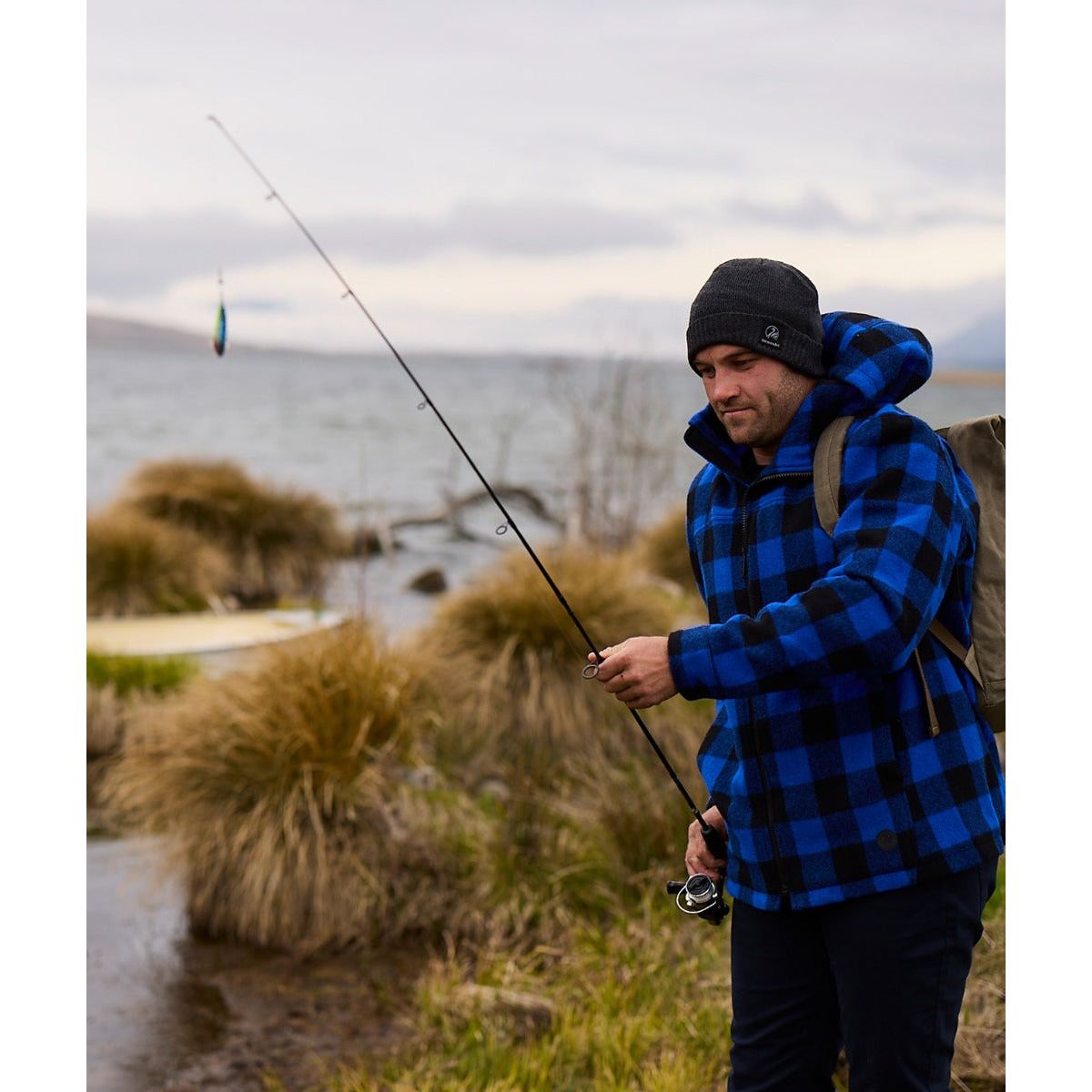 Swanndri Grafton Wool Beanie Charcoal