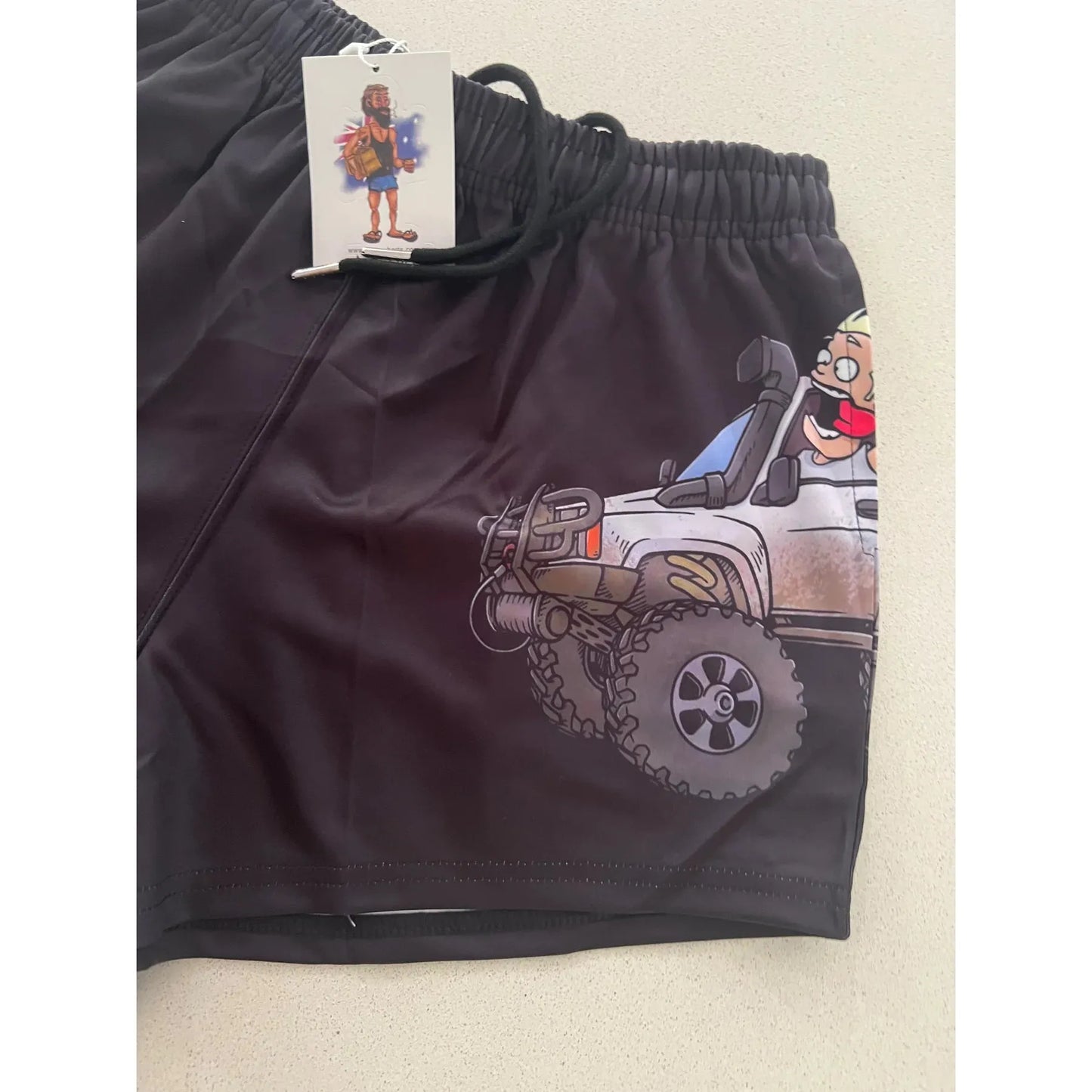 Unisex Aussie Footy Shorts Unbreakable Hilux with Pockets