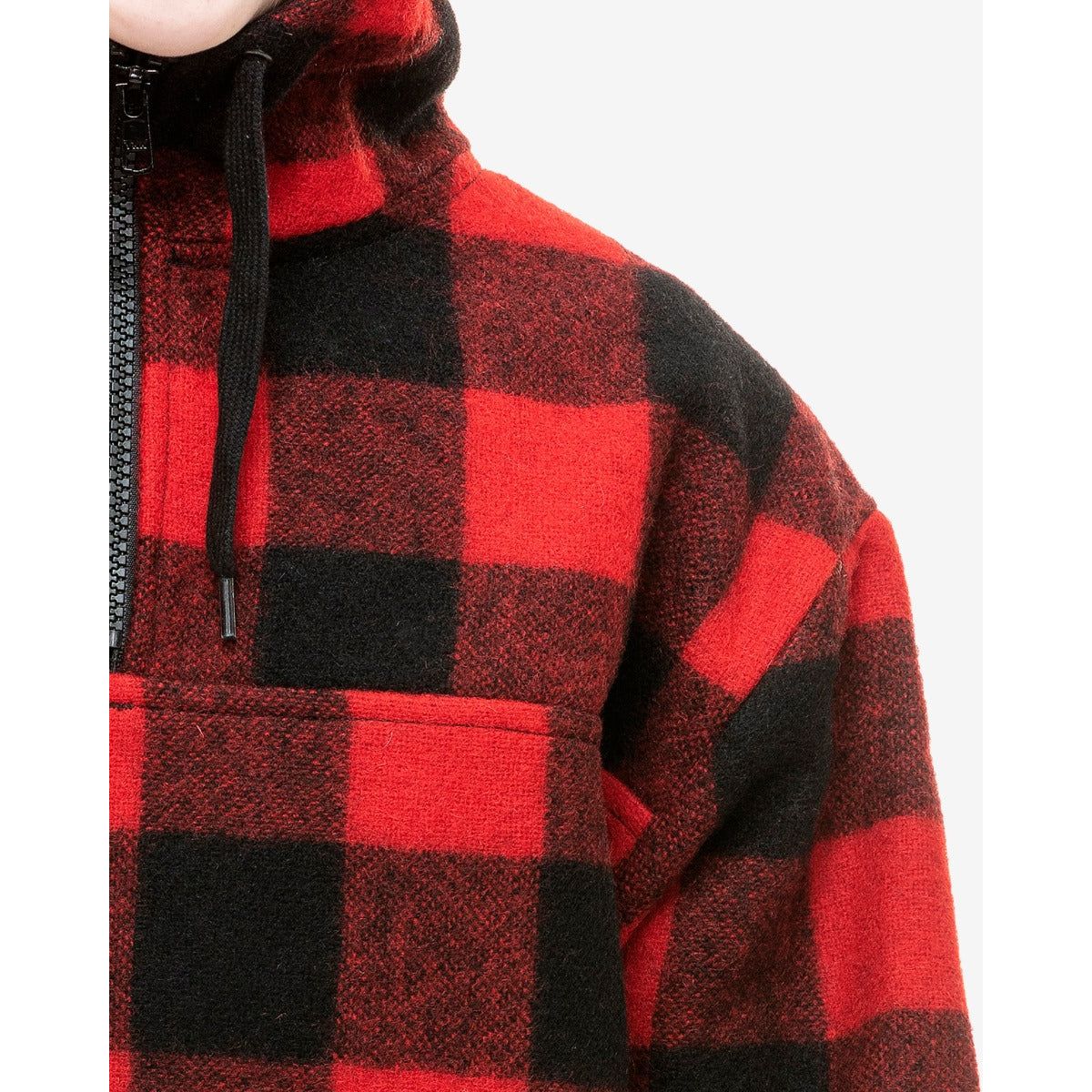 Swanndri Kids' Brixton Wool Bushshirt Red/Black Check