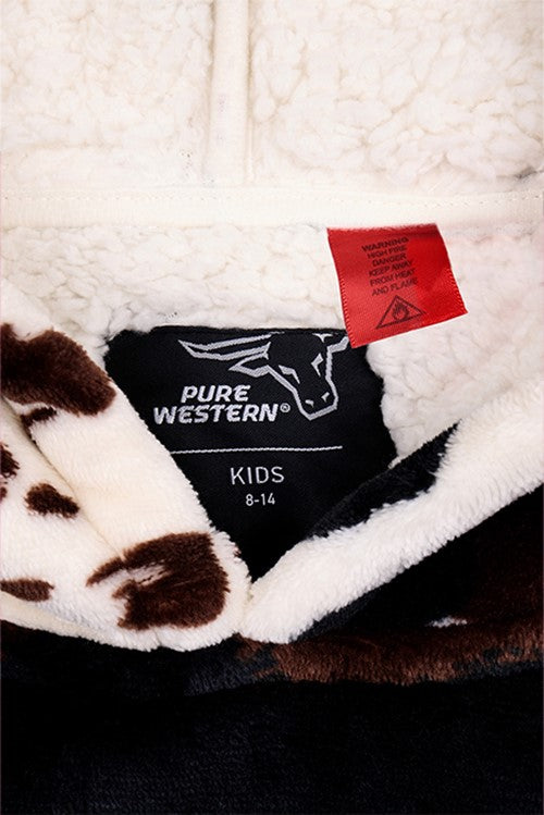 Thomas Cook Kids Cow Print Snuggle Hoodie