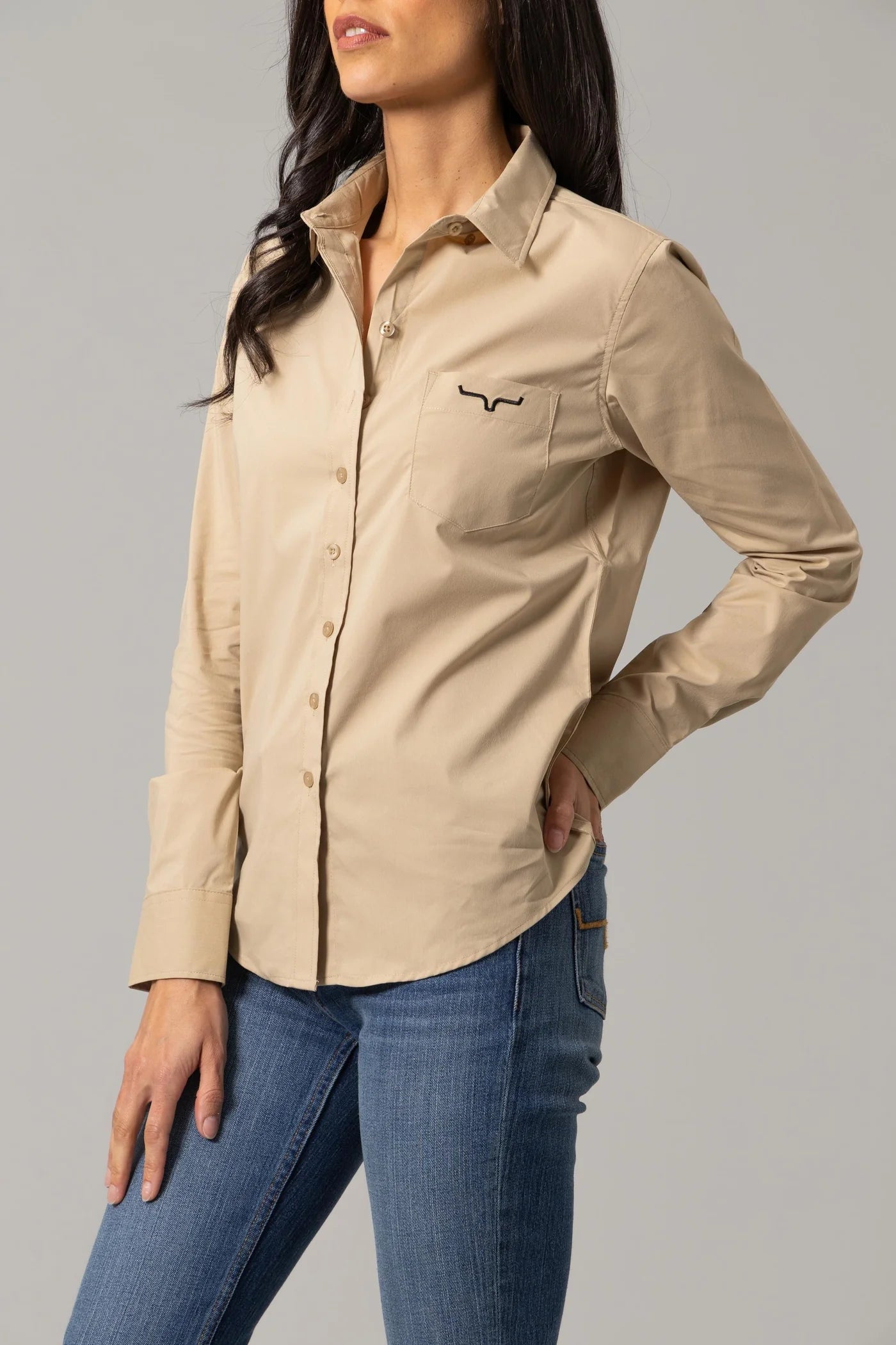 Kimes Ranch Womens Team Shirt Khaki