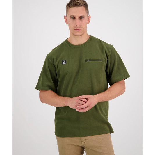 Swanndri Men's Catlins Fleece T Shirt Olive