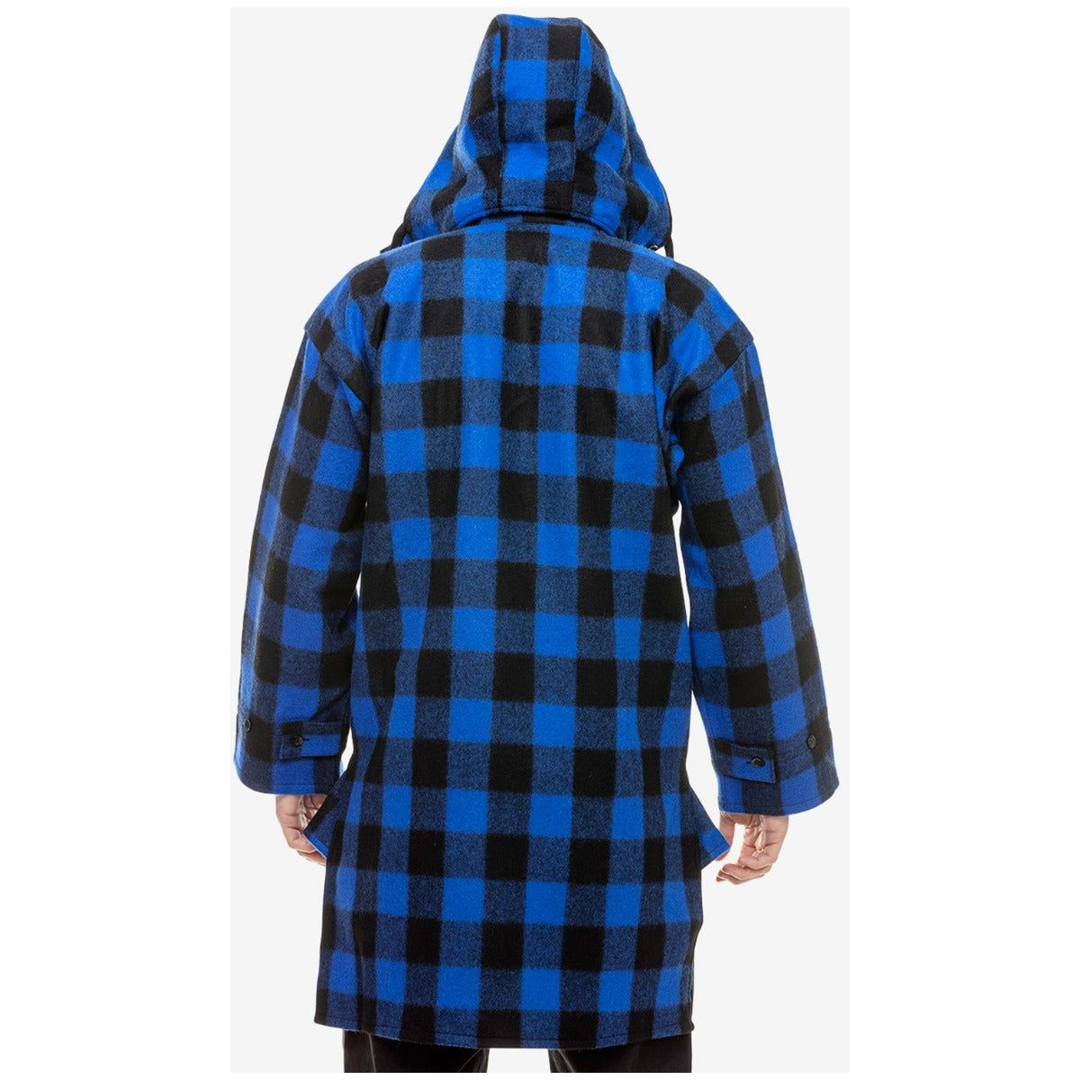 Swanndri Men's Mosgiel Wool Bushshirt with Zip-up Front Blue/Black Check