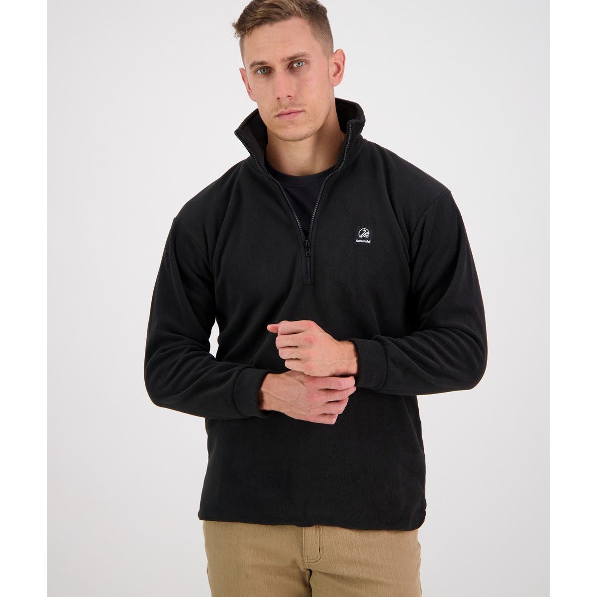 Swanndri Men's Motu Fleece Pullover Black