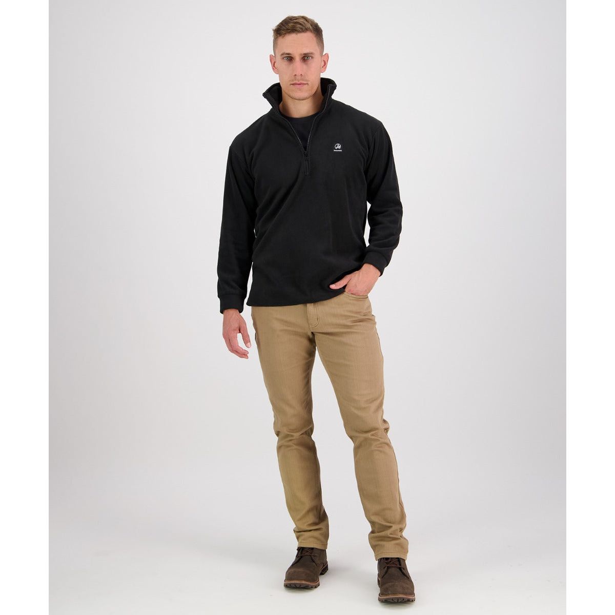 Swanndri Men's Motu Fleece Pullover Black