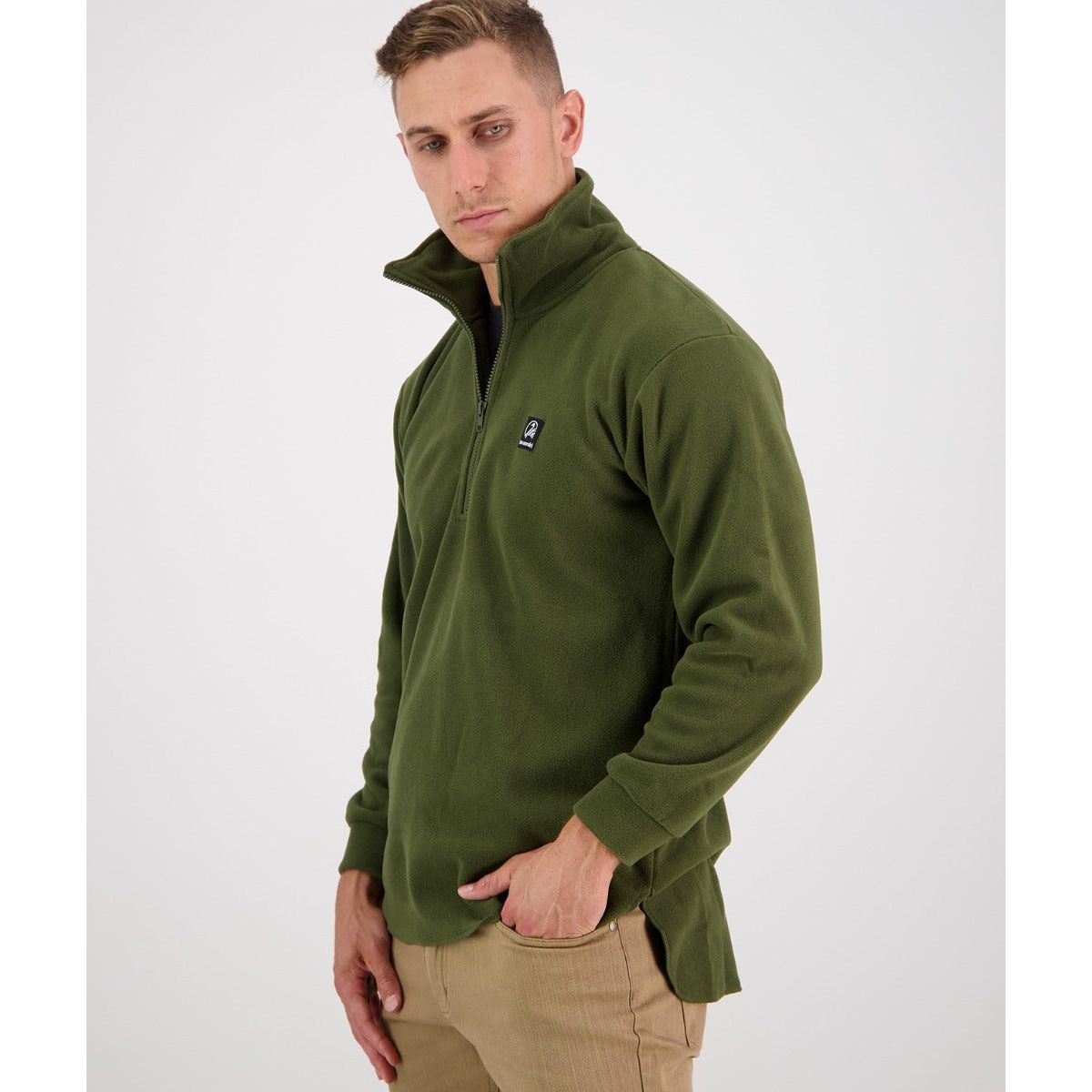 Swanndri Men's Motu Fleece Pullover Olive