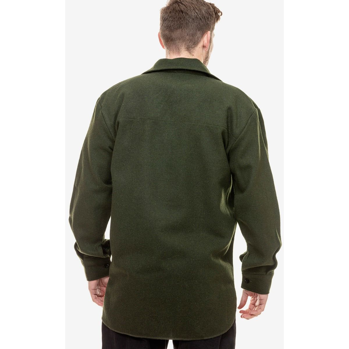 Swanndri Men's Ranger Wool Zip Front Bushshirt Olive