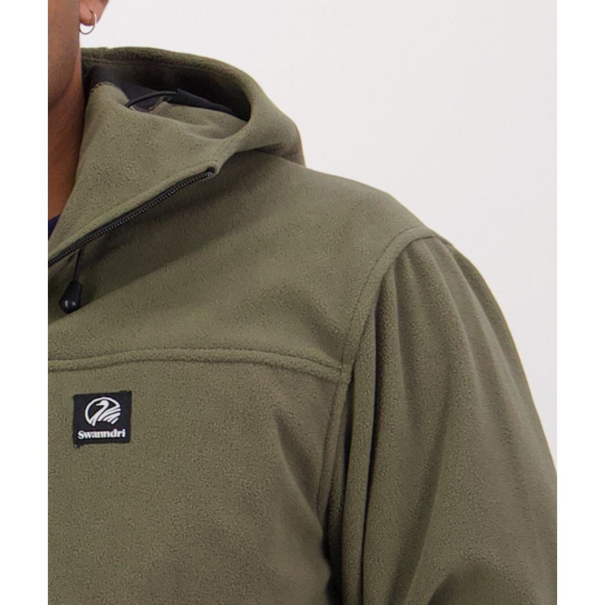 Swanndri Men's Tundra V2 Technical Fleece Anorak Forest