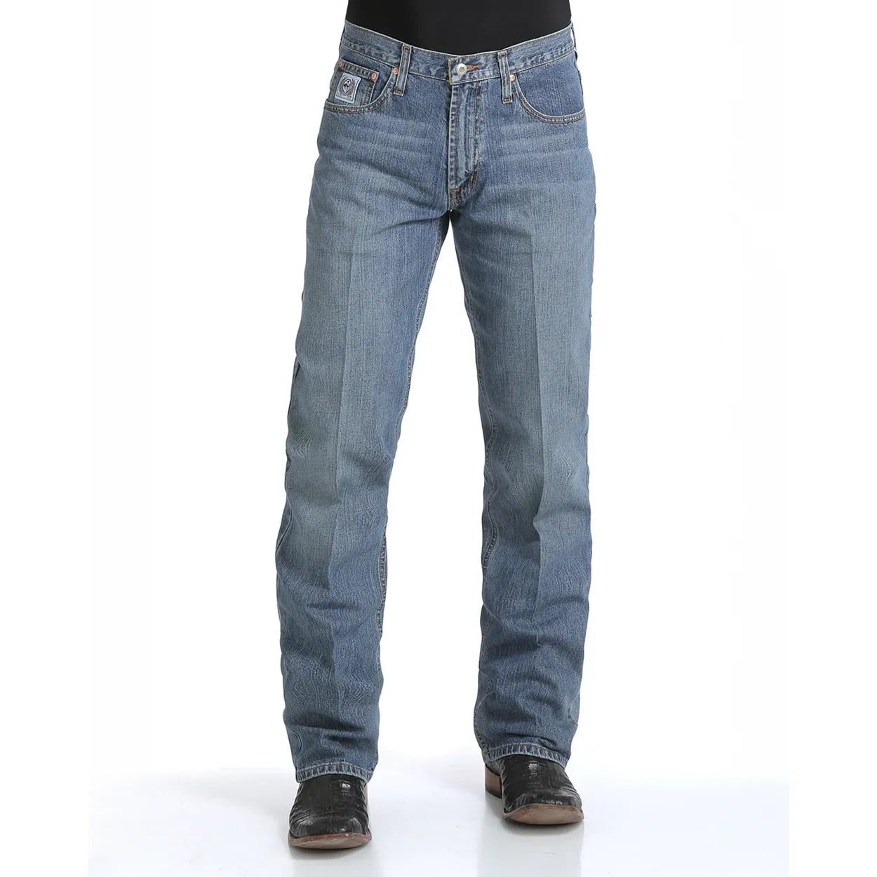 Cinch Men's White Label Relaxed Fit Jeans – Medium Stone - Billy Goats Country Outfitters