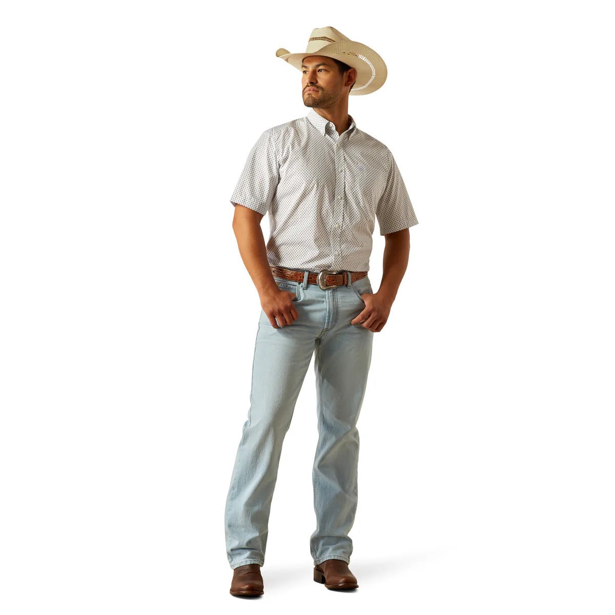 Ariat Men's Wrinkle Free Damien Short Sleeve Shirt - Billy Goats Country Outfitters