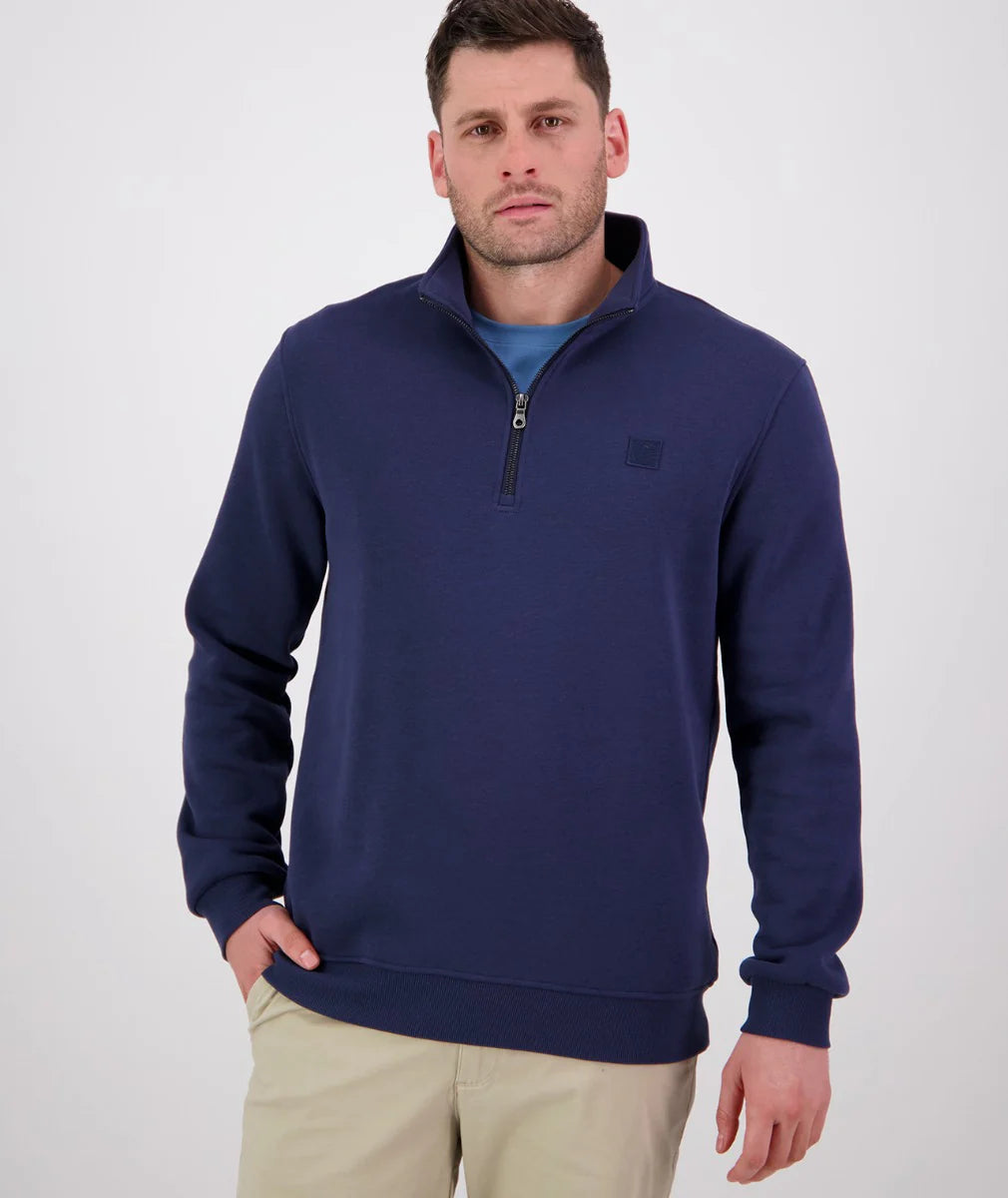 Swanndri Men's Fundamentals Quarter Zip Navy