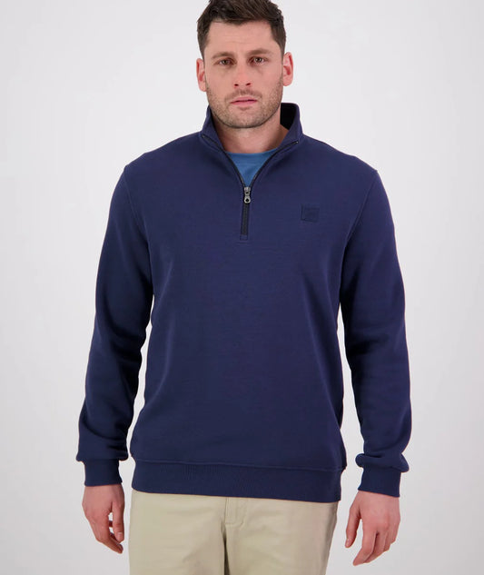 Swanndri Men's Fundamentals Quarter Zip Navy