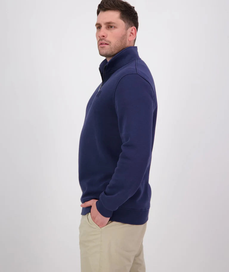 Swanndri Men's Fundamentals Quarter Zip Navy