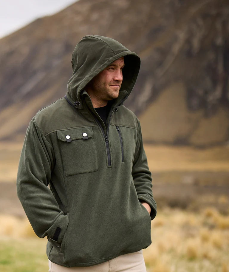 Swanndri Men's High Rock Technical Fleece Hoodie