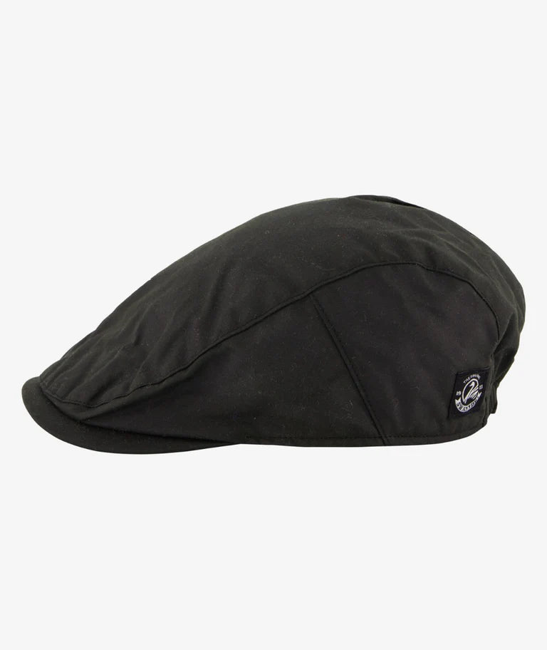Swanndri Birmingham Oilskin Flat Cap - Forest
