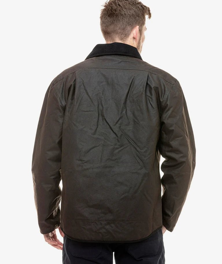 Swanndri Men’s Waimak Oilskin Jacket With Wool Lining – Red/Black Check - Billy Goats Country Outfitters