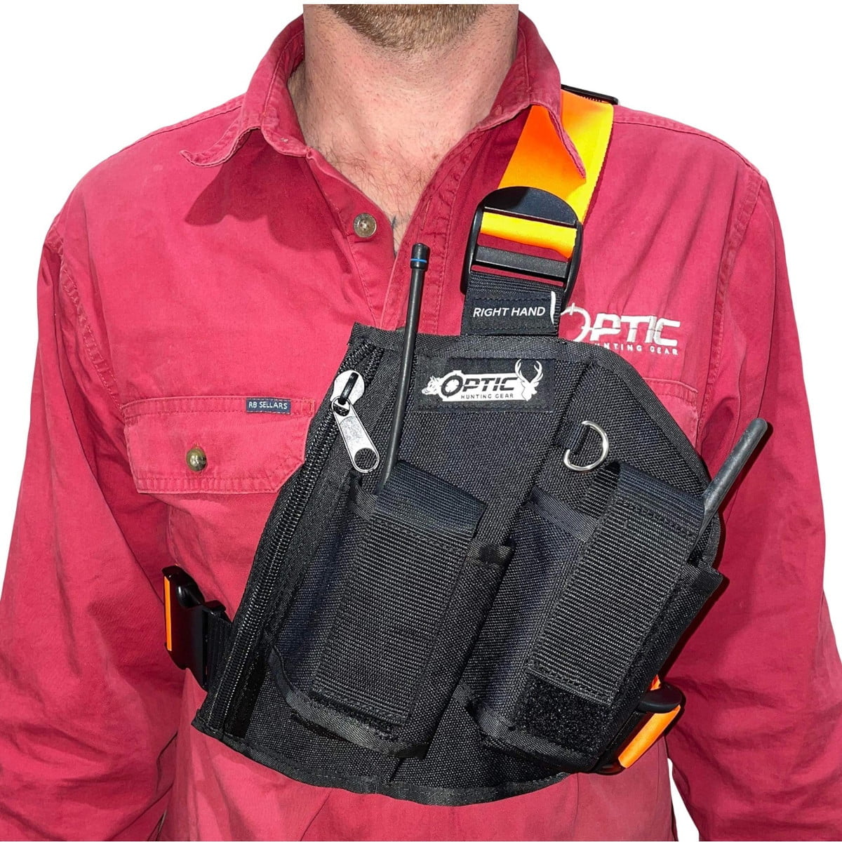 Optic Hunting Hunting UHF & GPS Tracker Holder With Zip Pocket - Billy Goats Country Outfitters