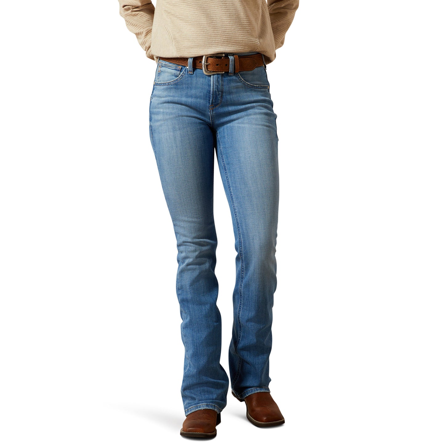 Ariat Women's High Rise Bootcut Jeans - Camellia Glendale