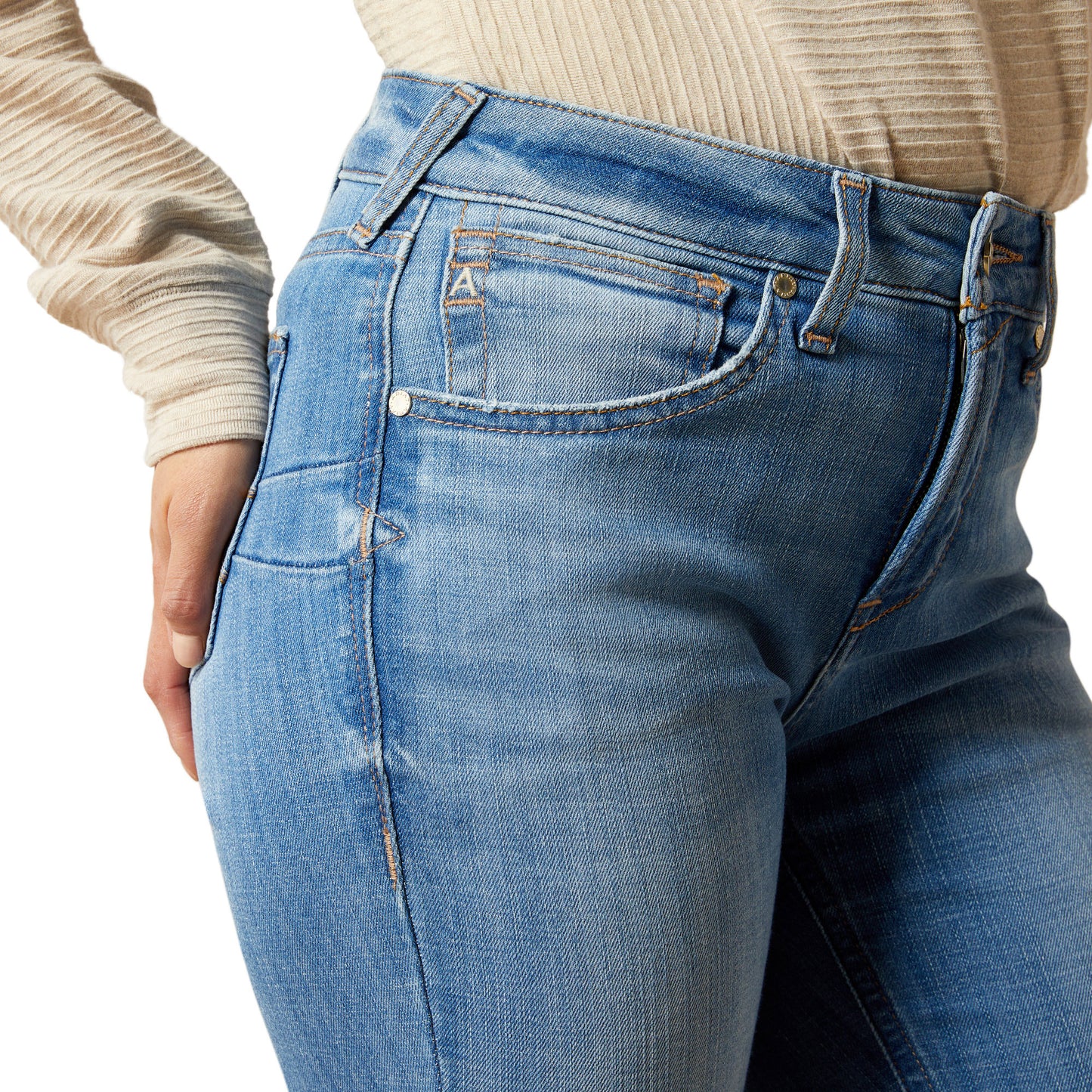 Ariat Women's High Rise Bootcut Jeans - Camellia Glendale