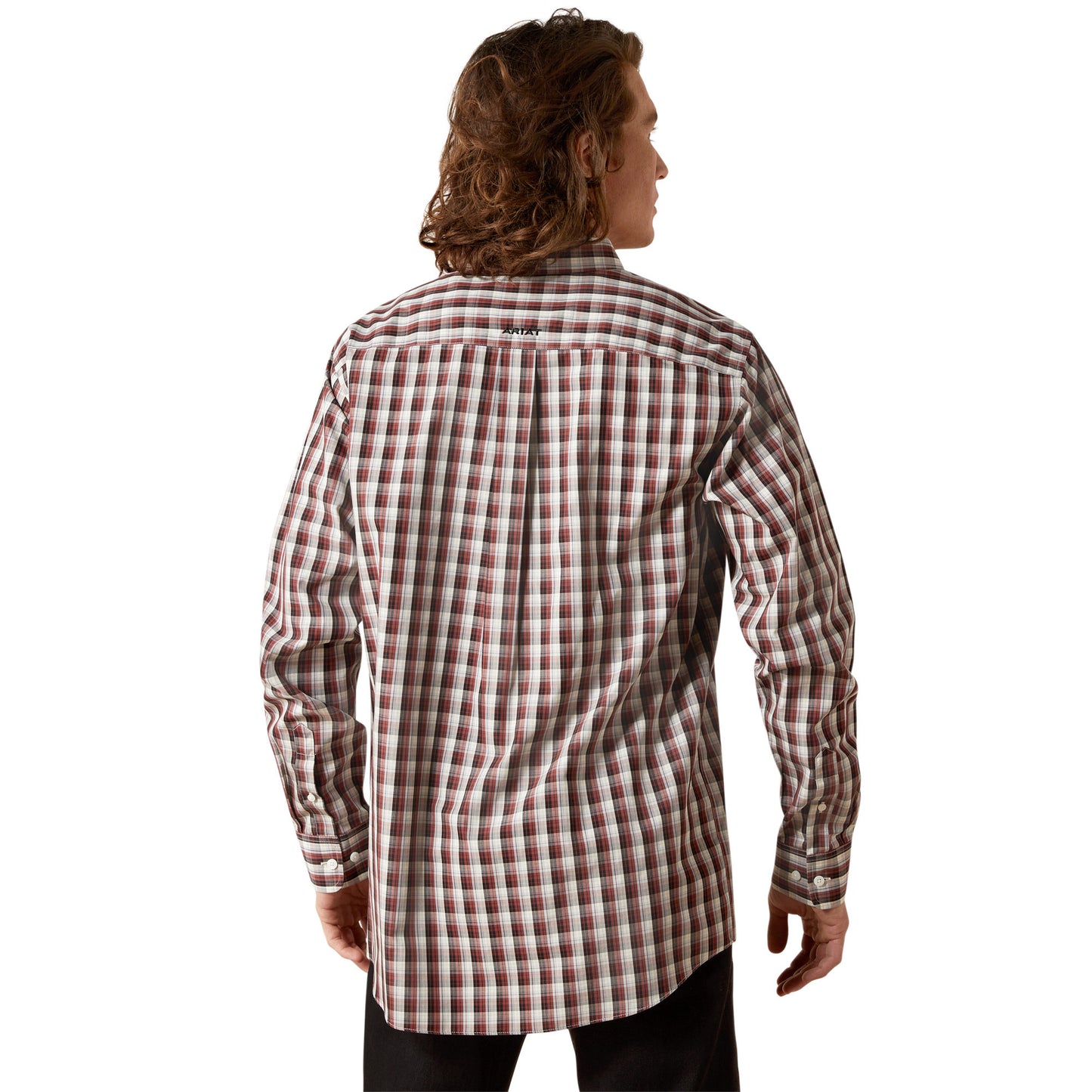 Ariat Men's Wrinkle Free Atlas Fitted Shirt - Brown