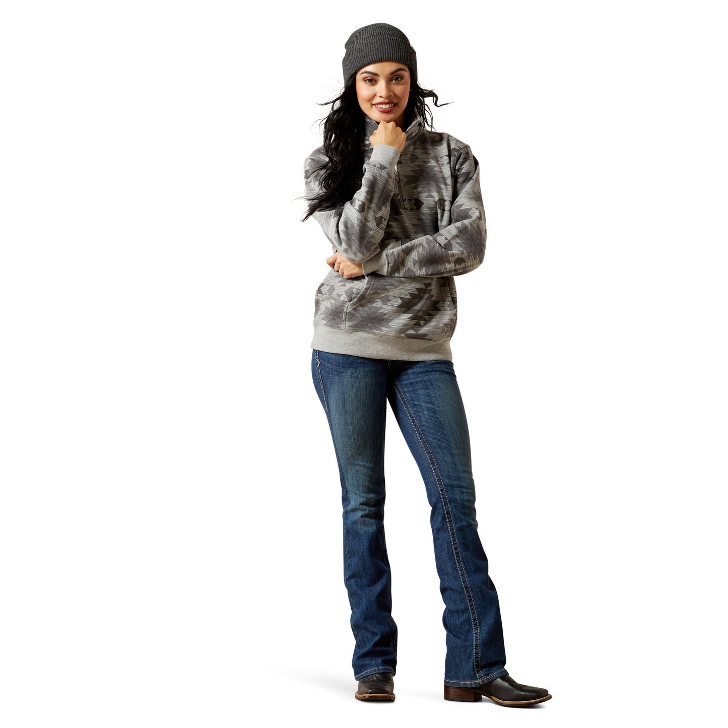 Ariat Women's Sienna 1/2 Zip Sweatshirt - Marble Southwest