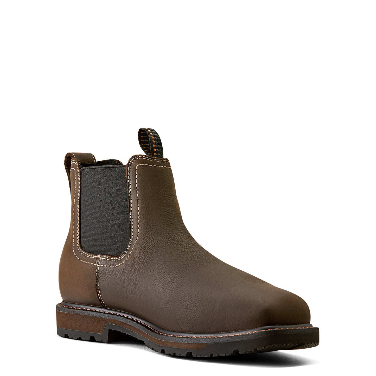 Ariat Men's Groundbreaker Chelsea Waterproof Steel Toe Work Boots - Brown