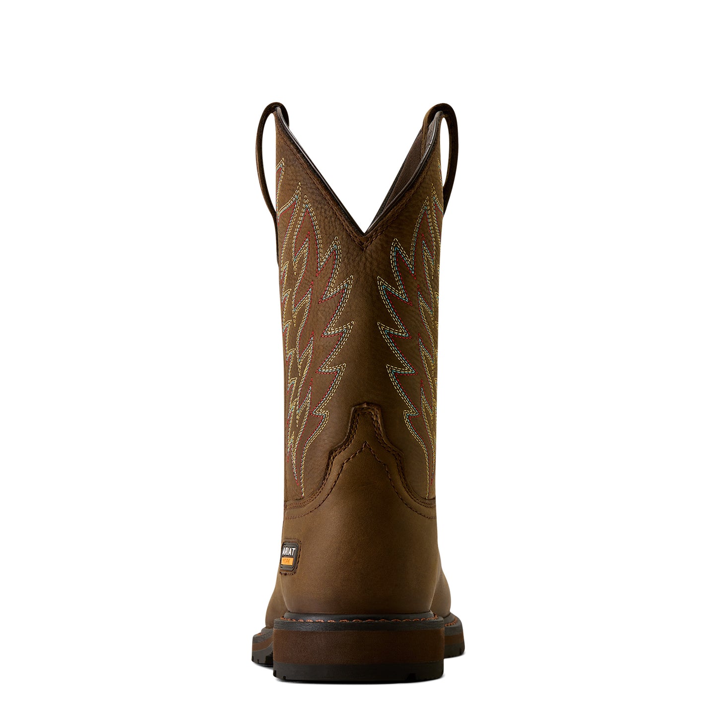 Ariat Men's Groundbreaker Wide Square Toe Steel Toe Work Boots - Dark Brown