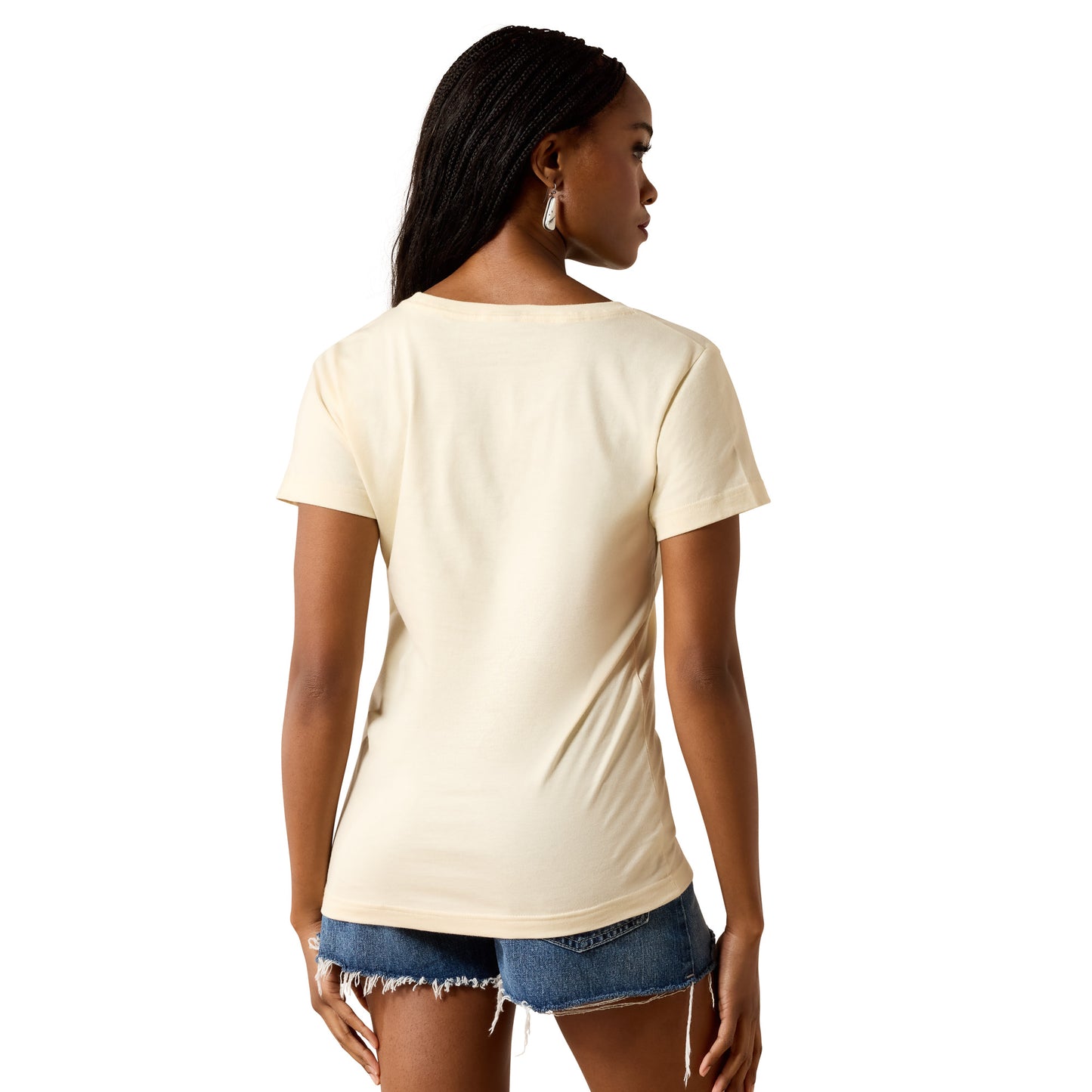 Ariat Women's Steer Bomb Tee - Cream
