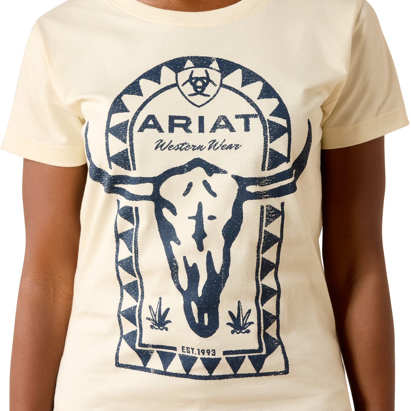 Ariat Women's Steer Bomb Tee - Cream