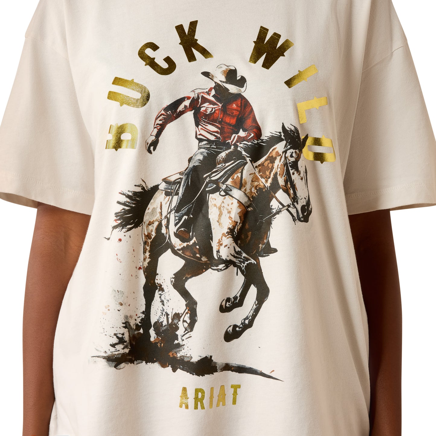 Ariat Women's Buck Wild Tee - Natural