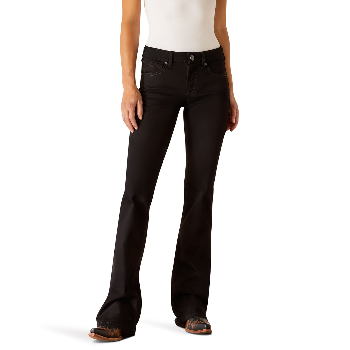 Ariat Women’s Perfect Rise Ella Boot Cut Jeans – Black