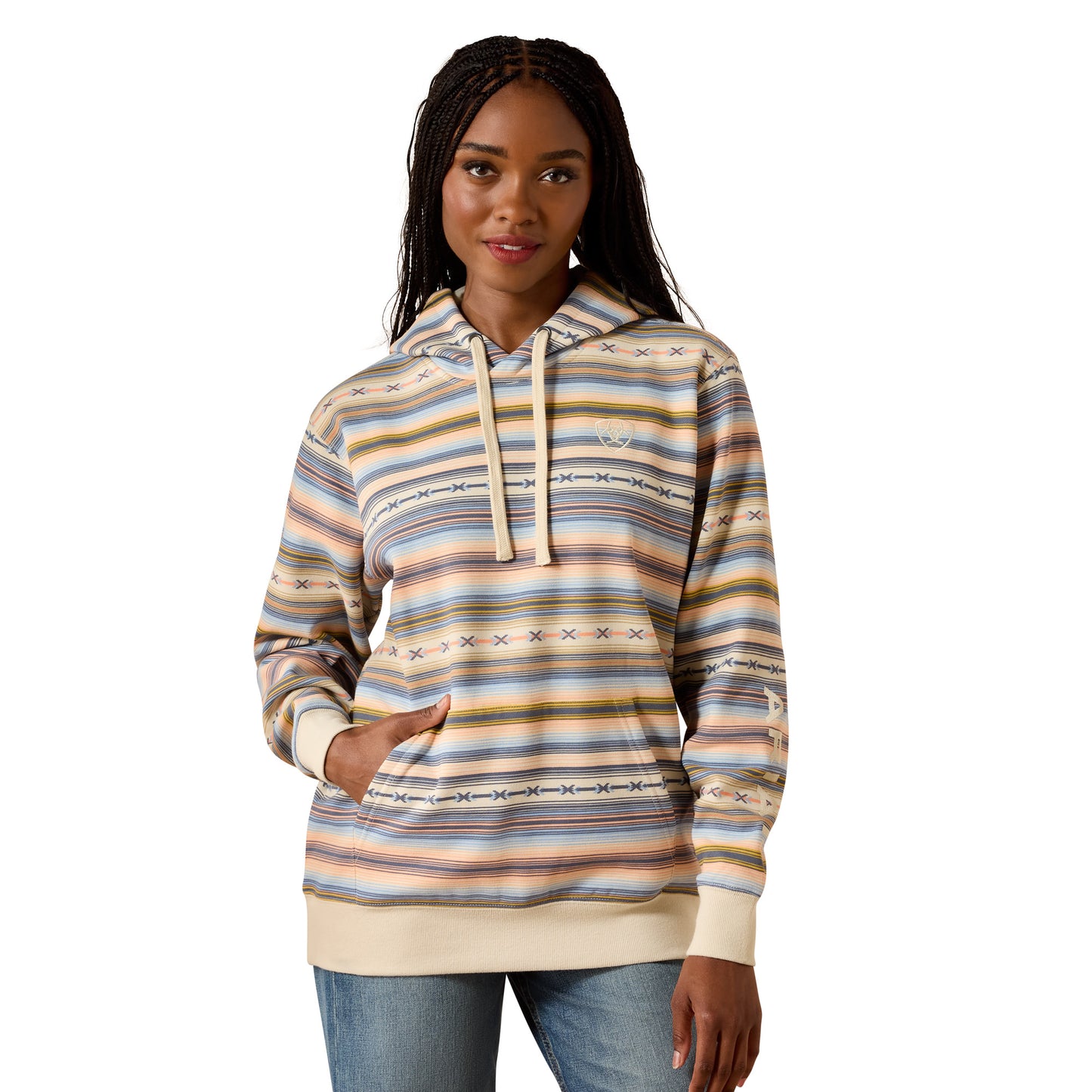 Ariat Women's Logo 2.0 Fleece Hoodie – Multicolour Serape