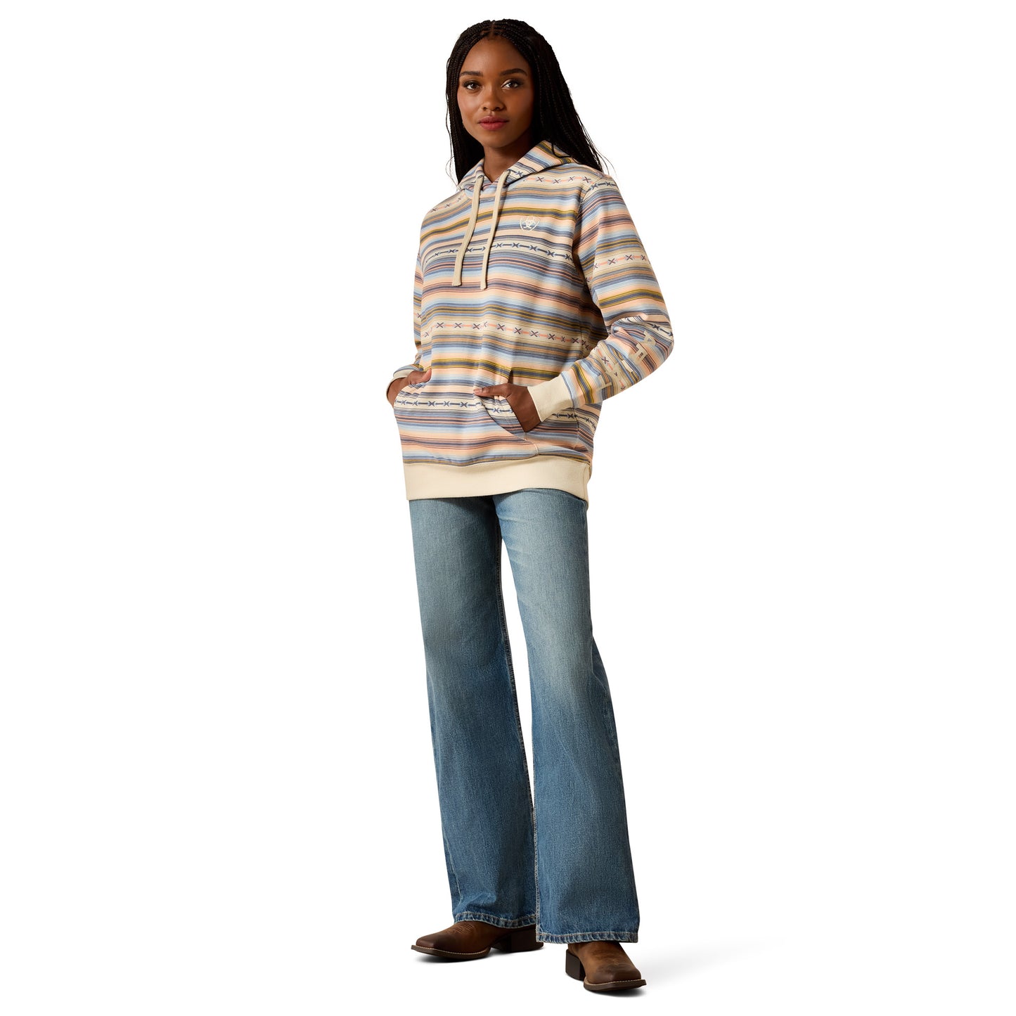 Ariat Women's Logo 2.0 Fleece Hoodie – Multicolour Serape