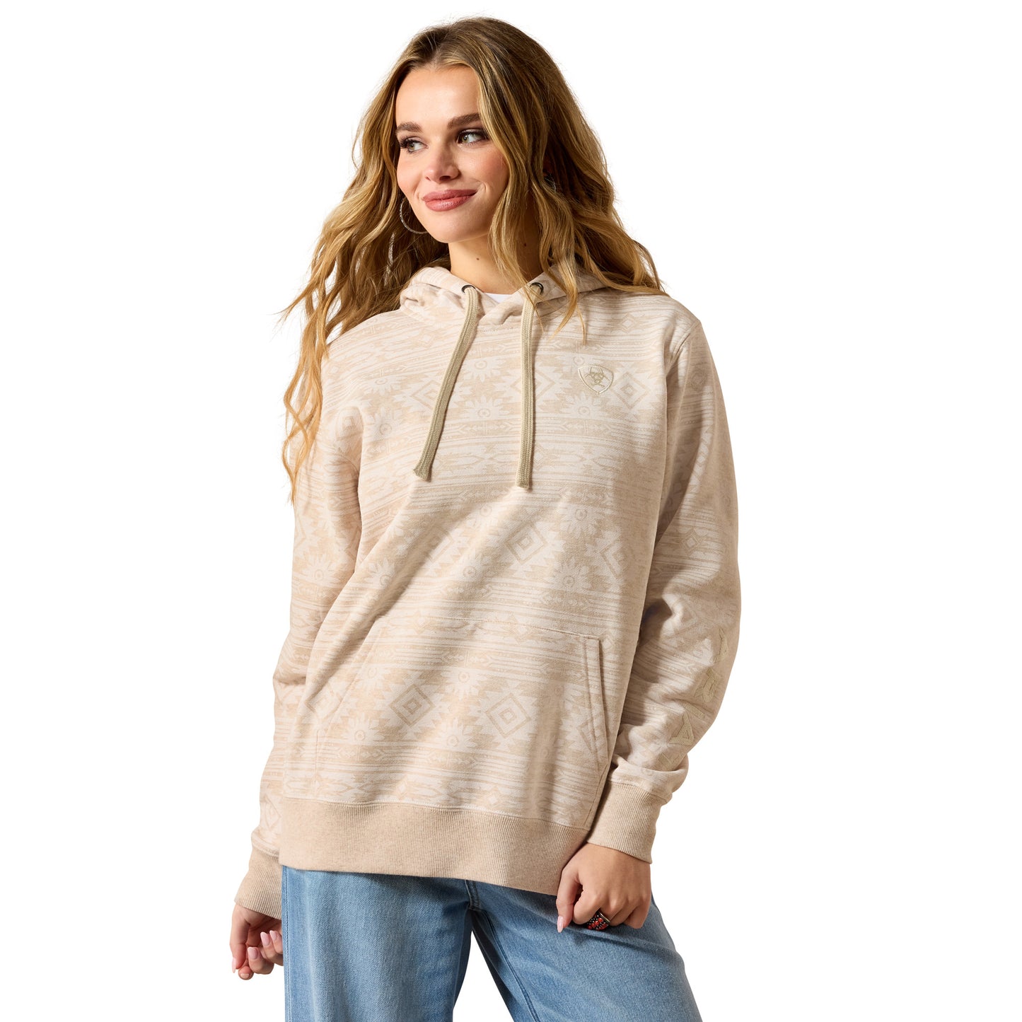 Ariat Women's Logo 2.0 Fleece Hoodie – Khaki Heather