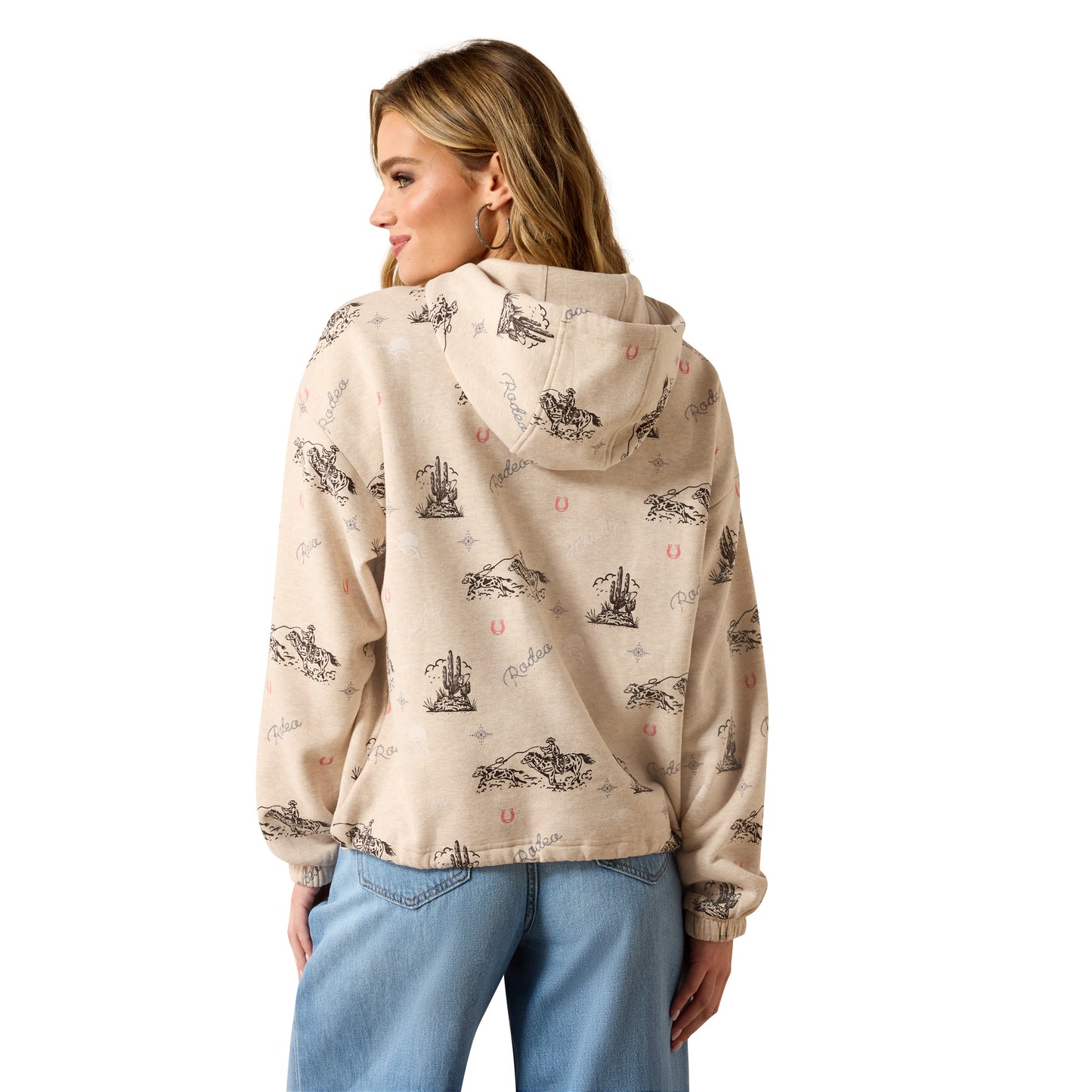 Ariat Women's Essential Fleece Hoodie – Oatmeal Heather