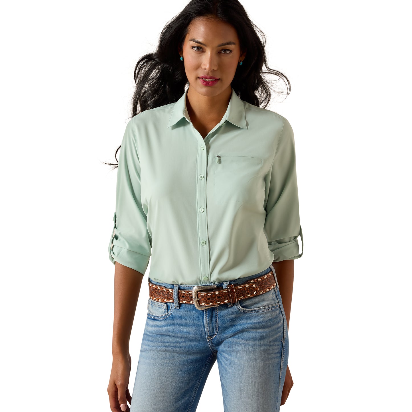 Ariat Women's VentTEK Long Sleeve Shirt – Silt Green