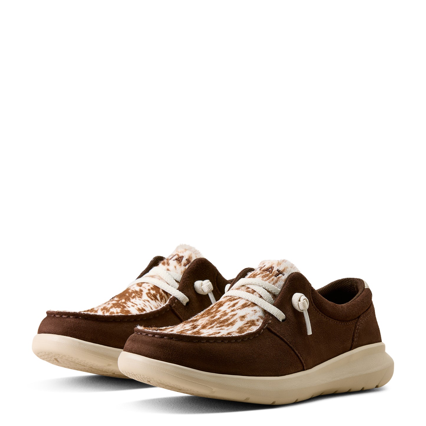 Ariat Women's Hilo Cow Print Shoes – Coffee Bean