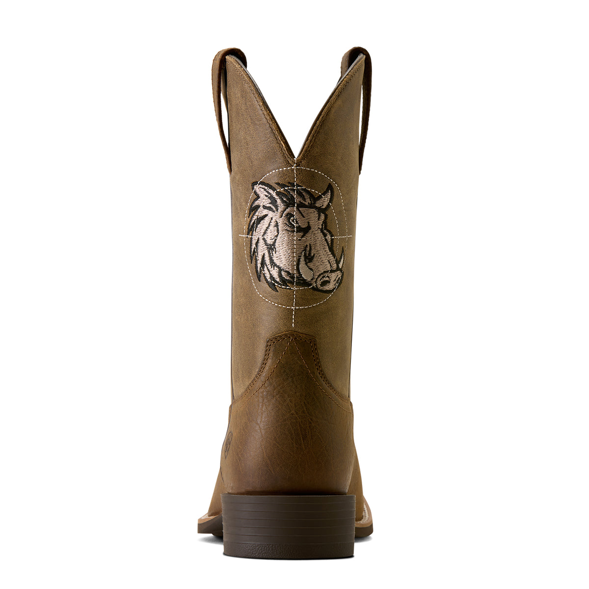 Ariat Men's Sport Crosshog Wide Square Toe Western Boots – Wild Taupe/Brown Bomber