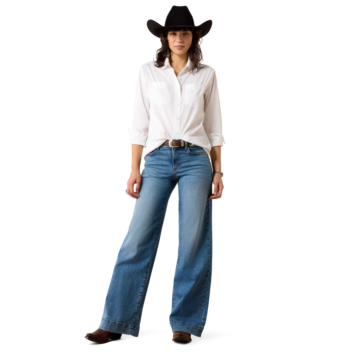 Ariat Women's Vilma High Rise UltraStretch Wide Leg Jeans – Palmdale