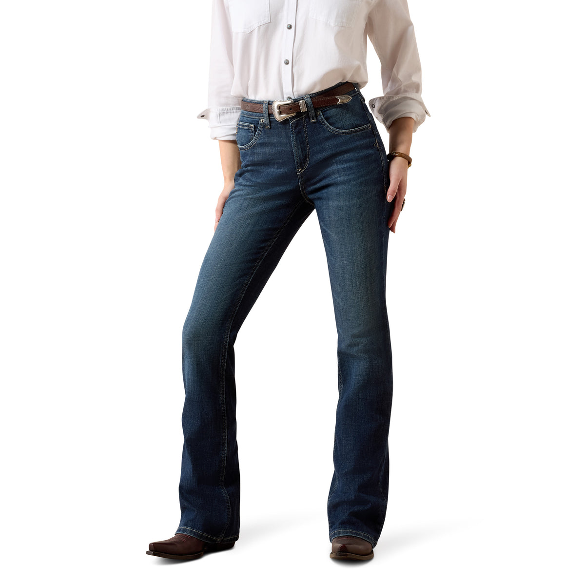 Ariat Women's Mazie High Rise Boot Cut Jeans – Plumas
