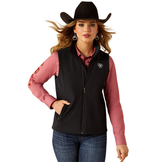 Ariat Women's Logo Softshell Vest – Black