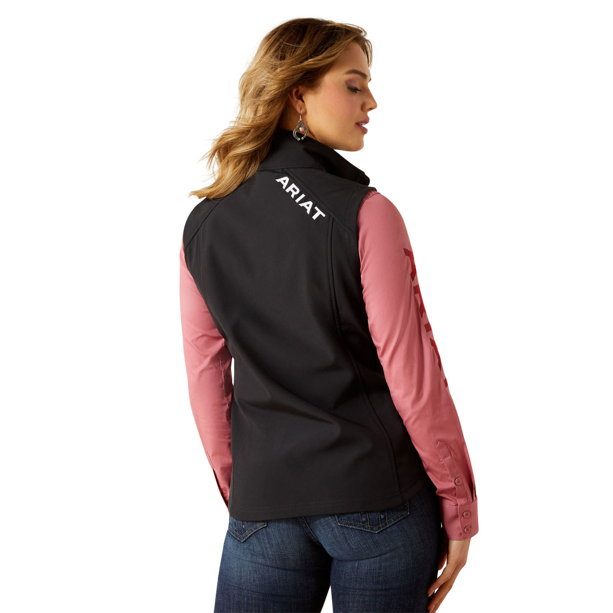 Ariat Women's Logo Softshell Vest – Black