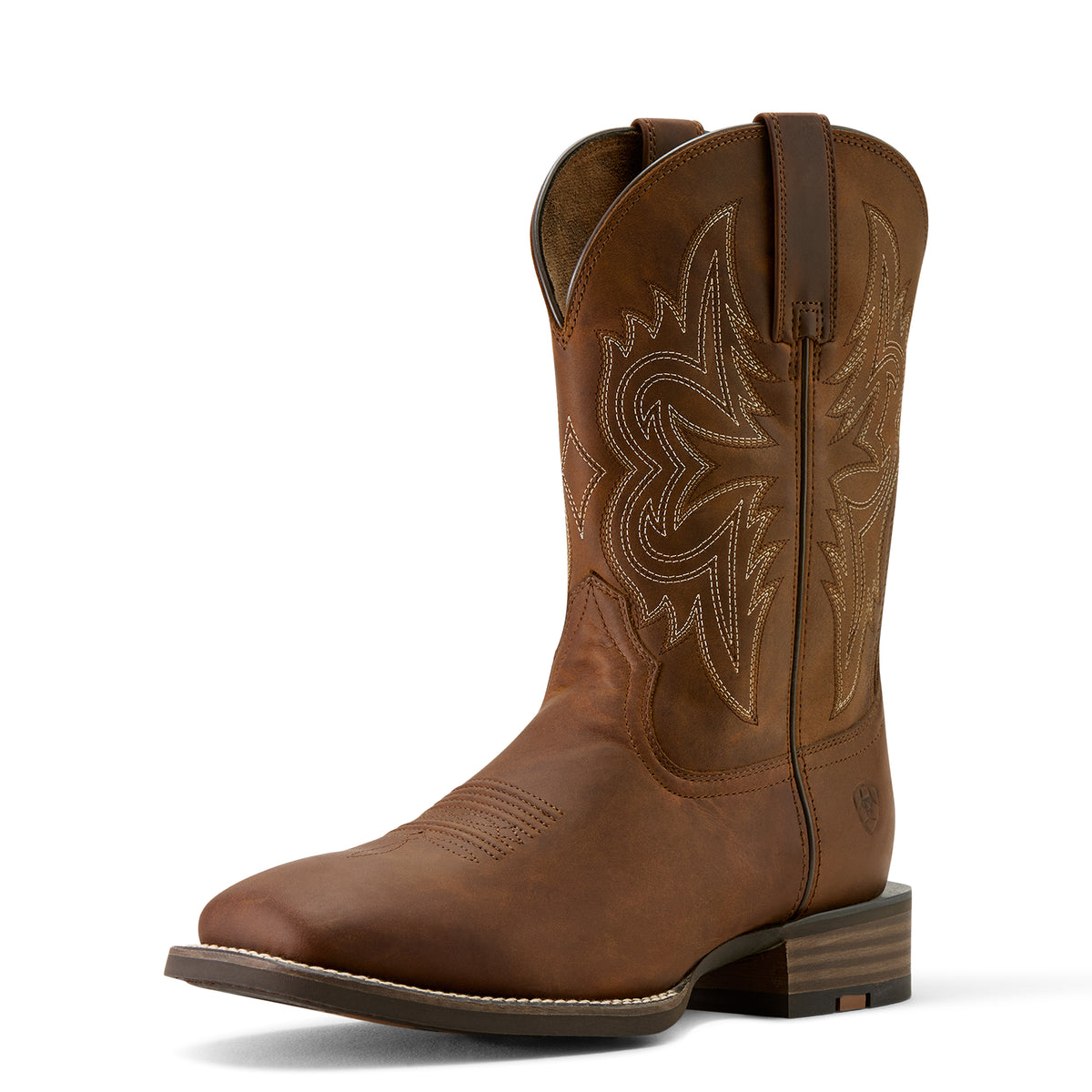 Ariat Men's Western Big Rig Wide Square Toe Boots – Distressed Brown