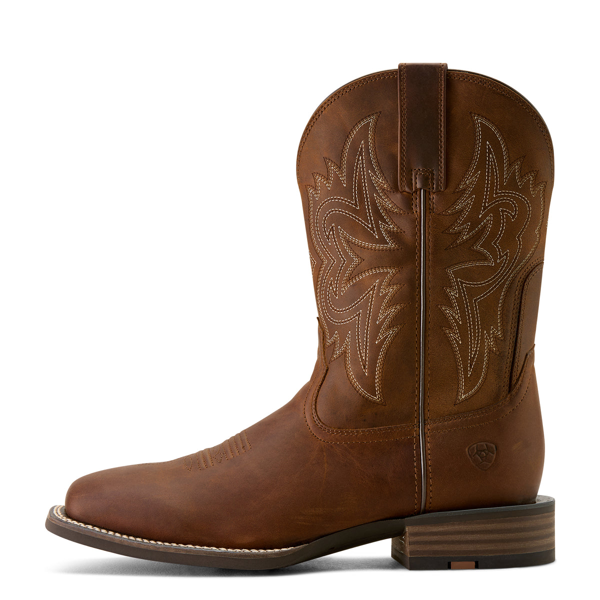 Ariat Men's Western Big Rig Wide Square Toe Boots – Distressed Brown