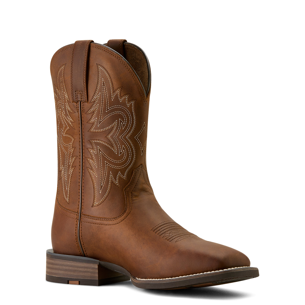 Ariat Men's Western Big Rig Wide Square Toe Boots – Distressed Brown