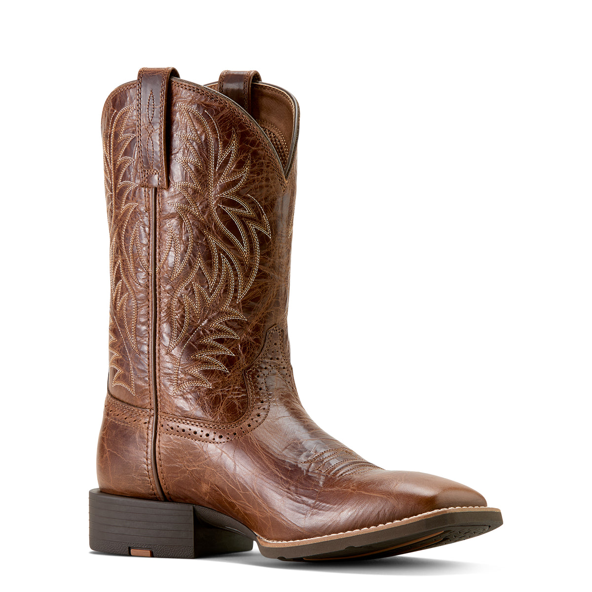 Ariat Men's Sport Western Wide Square Toe Boots – Dark Tan