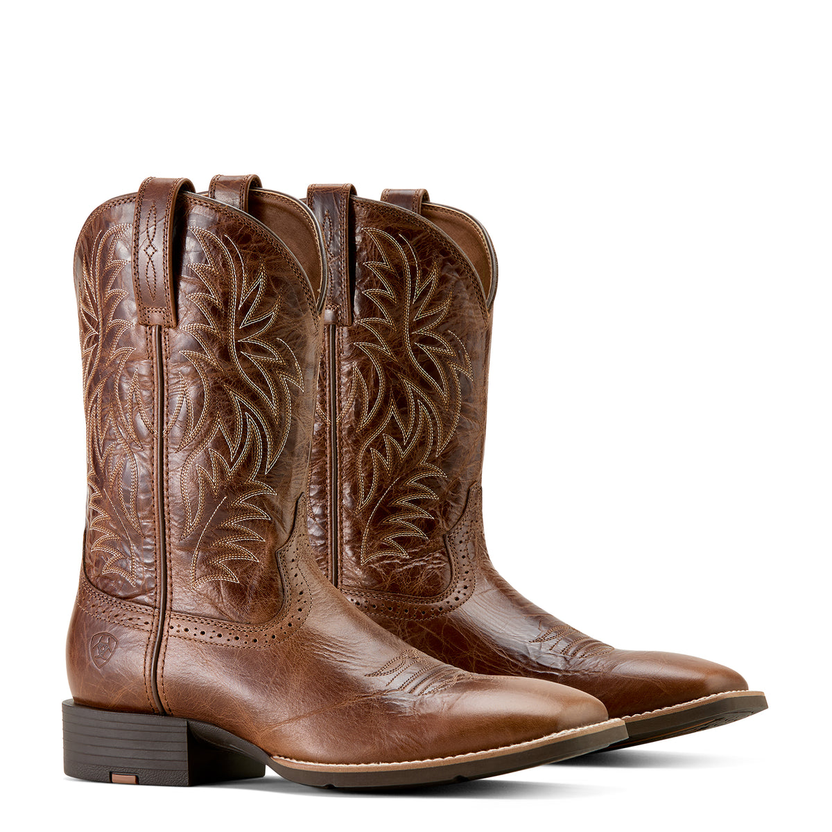 Ariat Men's Sport Western Wide Square Toe Boots – Dark Tan